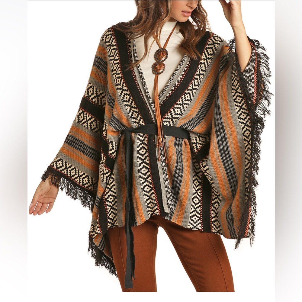 ROCK & ROLL COWGIRL KNITTED PONCHO